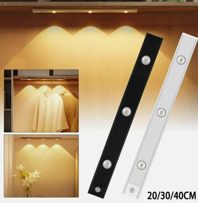 Smart LED Cabinet Light with Motion Sensor – Stick-On & Magnetic 💡