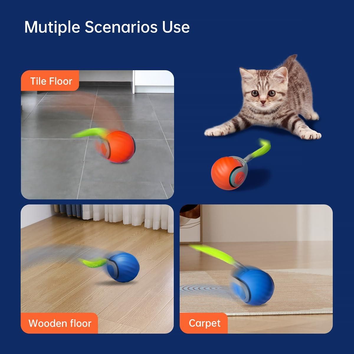 Rolling Ball Pet Toy 🪩🐈🐾